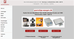 Desktop Screenshot of guenstige-waagen.de