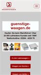 Mobile Screenshot of guenstige-waagen.de